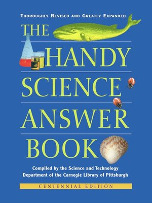 cover image of The Handy Science Answer Book